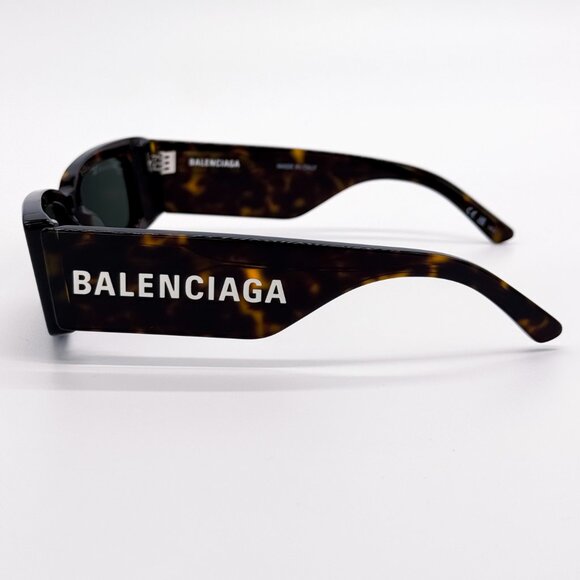 NEW BALENCIAGA BB0260S 002 UNISEX DARK HAVANA/GREEN SUNGLASSES BALENCIAGA - Picture 8 of 12